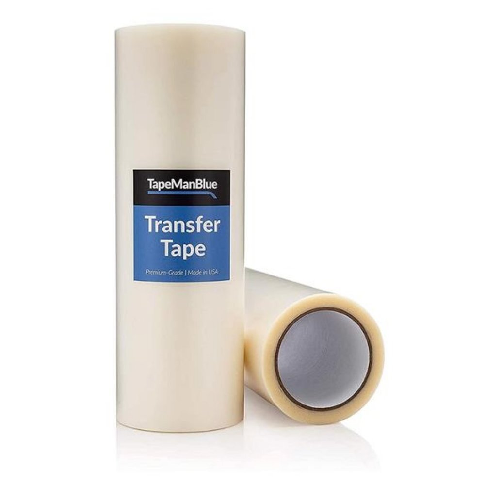 12" x 100' Roll of Clear Vinyl Transfer Tape for Stickers, and Graphics